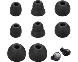 Oorkussens, compatibel met Beats Flex, Powerbeats Pro, Beats X, UrBeats, siliconen, 4 paar, 4 maten, zwart