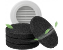 12 stuks luchtfilters voor Pluggit EV100/EV200/EV500/REV150 vervangingsfilter 50PPI filter ventilatiesysteem woonkamer ventilatie Ø 140 mm stofzuiger filter rond filterklasse G3 voor Lunos e² e2 en
