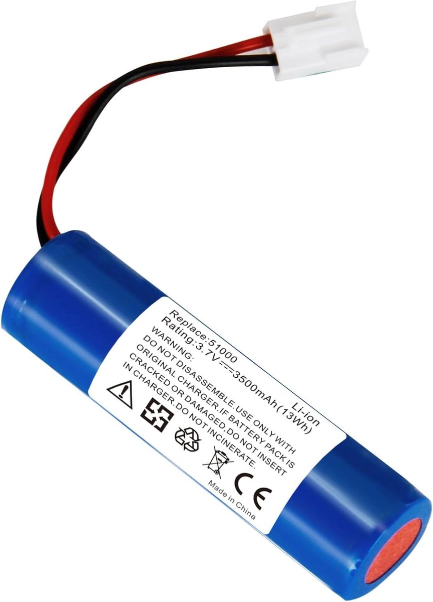 3,7 V 3500 mAh BFN18650 1S1P Li-ion batterij compatibel met Leifheit Dry & Clean 51000 51002 51113 51114