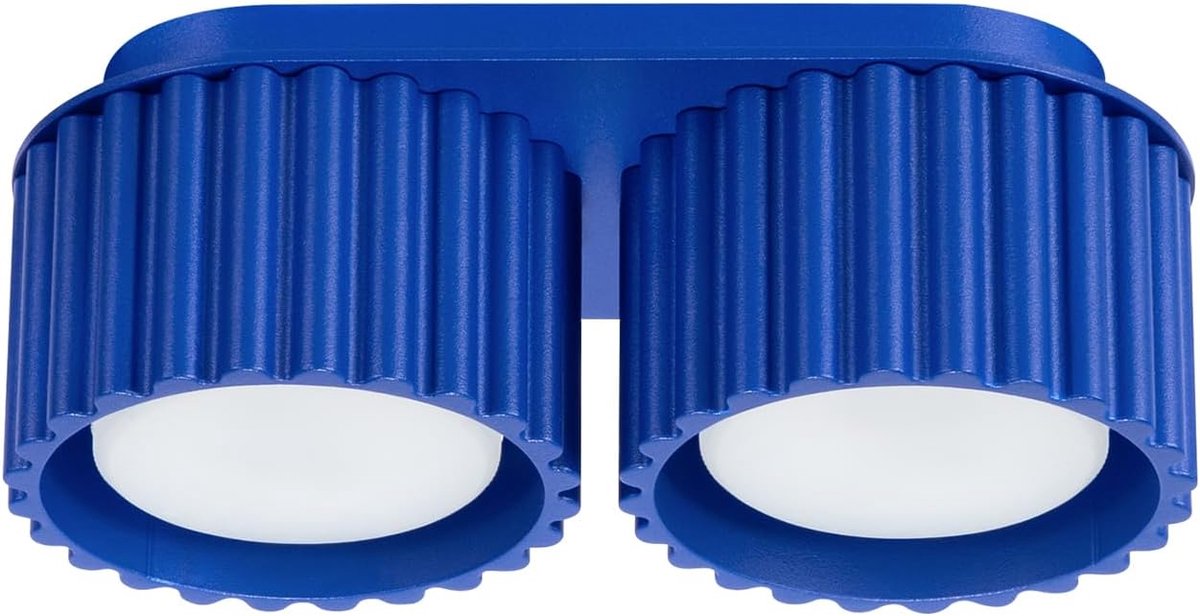 Lighting Plafondlamp plafondlamp - plafondspot aluminium - 2 vlammen - LED lamp lichtbron - Ultramarine Aura
