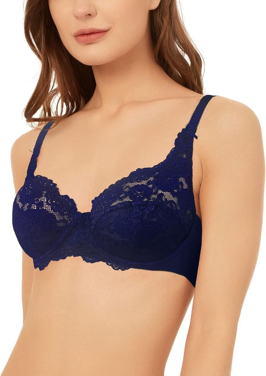 Beha met kanten beugel voor dames - microvezel