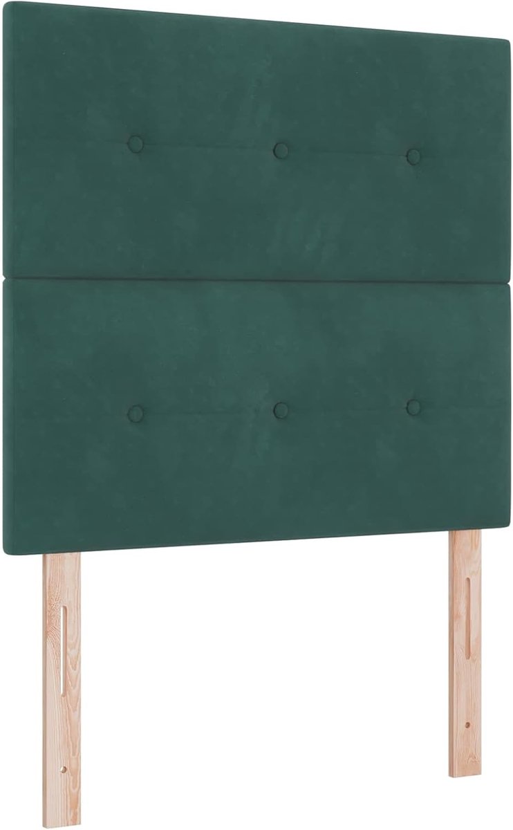 Led-hoofdeinde met ledstrips, groen, 80 cm, polyester, hoofdeinde voor bed, bedhoofdeinde voor boxspringbedden, slaapkamer3338394