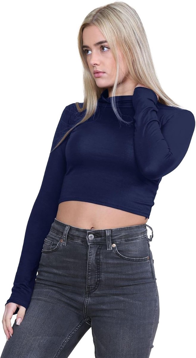 Top Met Lange Mouwen Voor Dames, Coltrui Met Col, Zachte En Comfortabele Chique T-Shirts, Zomer Polo Hals Tops, VK