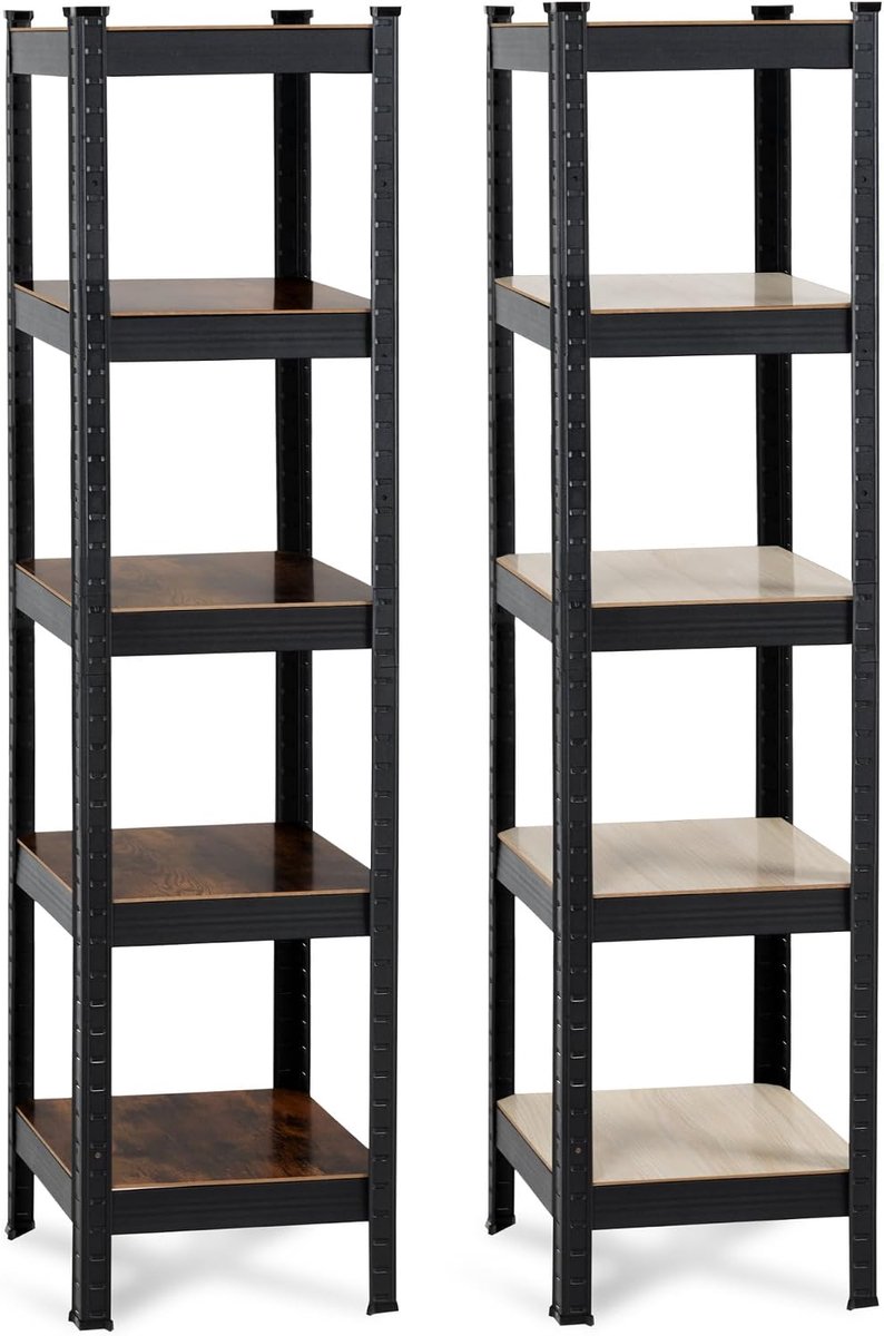 Heavyrack Design Opslagrek Antraciet 2x Set, Kleur: antraciet