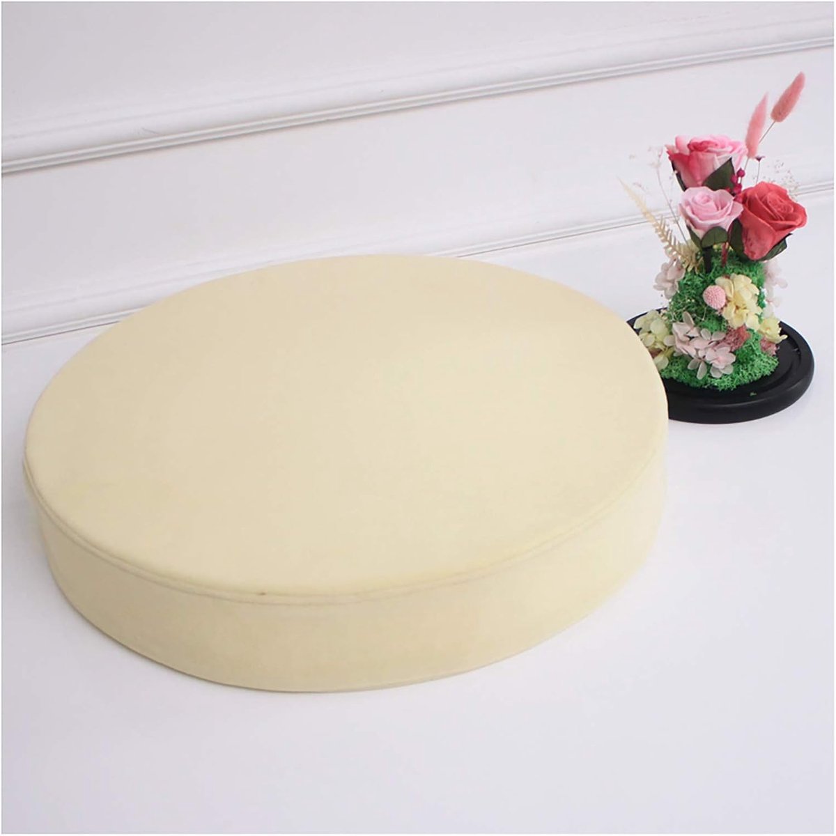 Kussen stoel stoelkussens, fluweel half open zitkussen, wasbaar verwijderbare kussensloop, onzichtbare rits voorkomen krassen, 2 "(5 cm) dikke multi-size kleur-beige 80x5cm (31,5x2in)