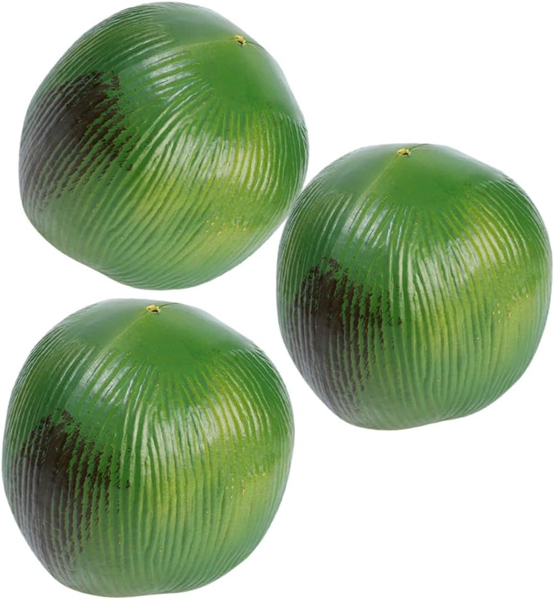 3 Stuks Keukendecoratie Boomfiguren Kokosnoot Fruit Kunstmatige Citroenen Avivilea Geschaafde Kokosnoot Speelgoedboom Nep Voor Decoratie Kunstfruit Dat Er Echt Groen