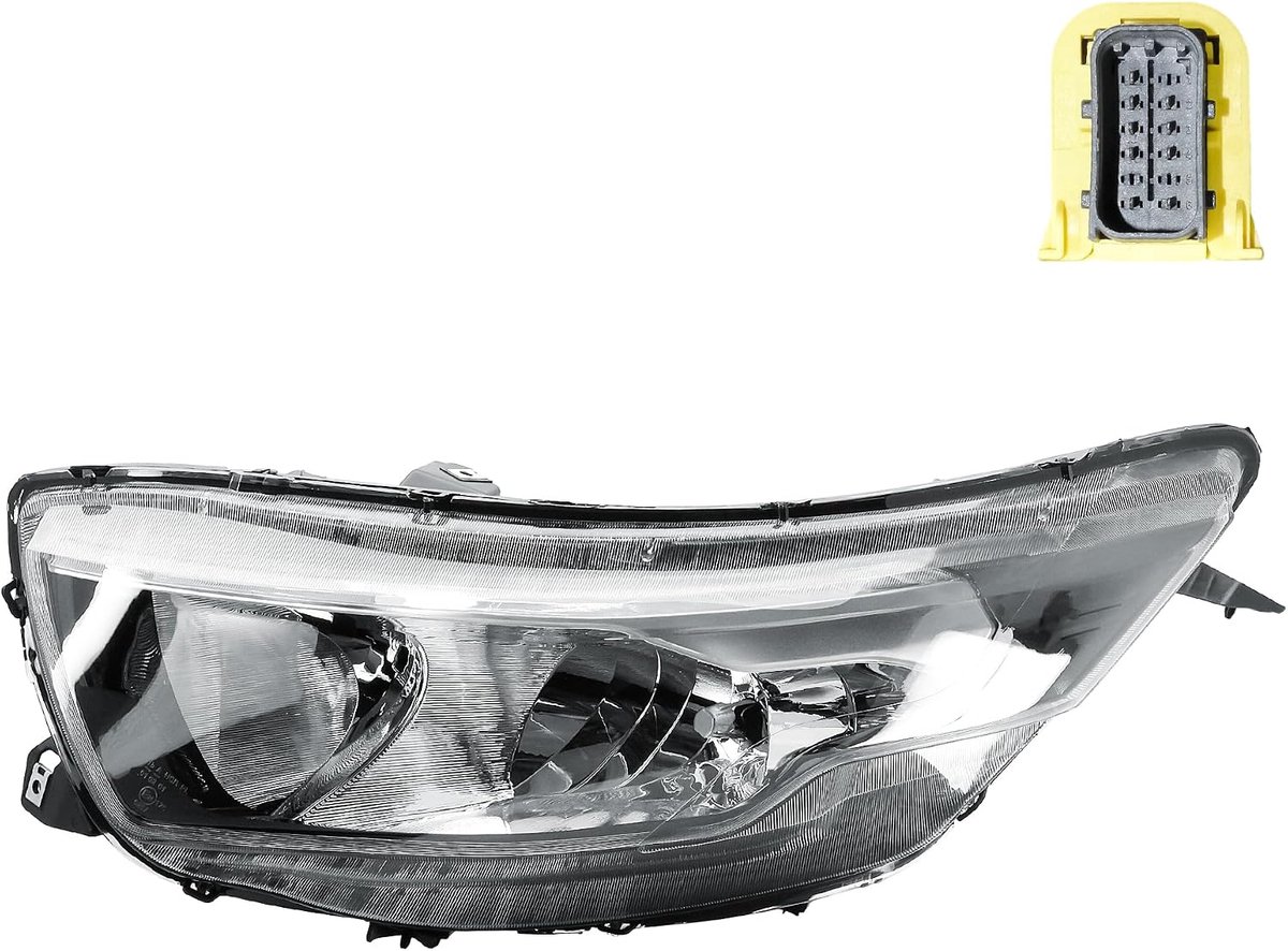Koplamp Links (Bestuurderszijde), Voorkoplamp met Motor en Vierkante Stroomaansluiting, voor Iveco Daily VI 2019-2025