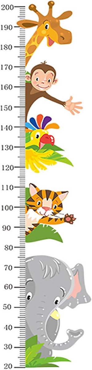 89 x 30 cm hoog, dierenkaart, muurstickers, metro stickers, kinderen, afneembare zelfklevende muurstickers, voor woonkamer, kinderkamer