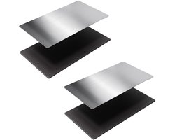 Hars-3D-printer-flex-bouwplaat flexibele veerstalen plaat en magnetische basisplatform voor Elegoo Saturn S, Anycubic Photon Mono X, Mono X 6K/6KS, M3 Plus, 202x128 mm 2 stuks