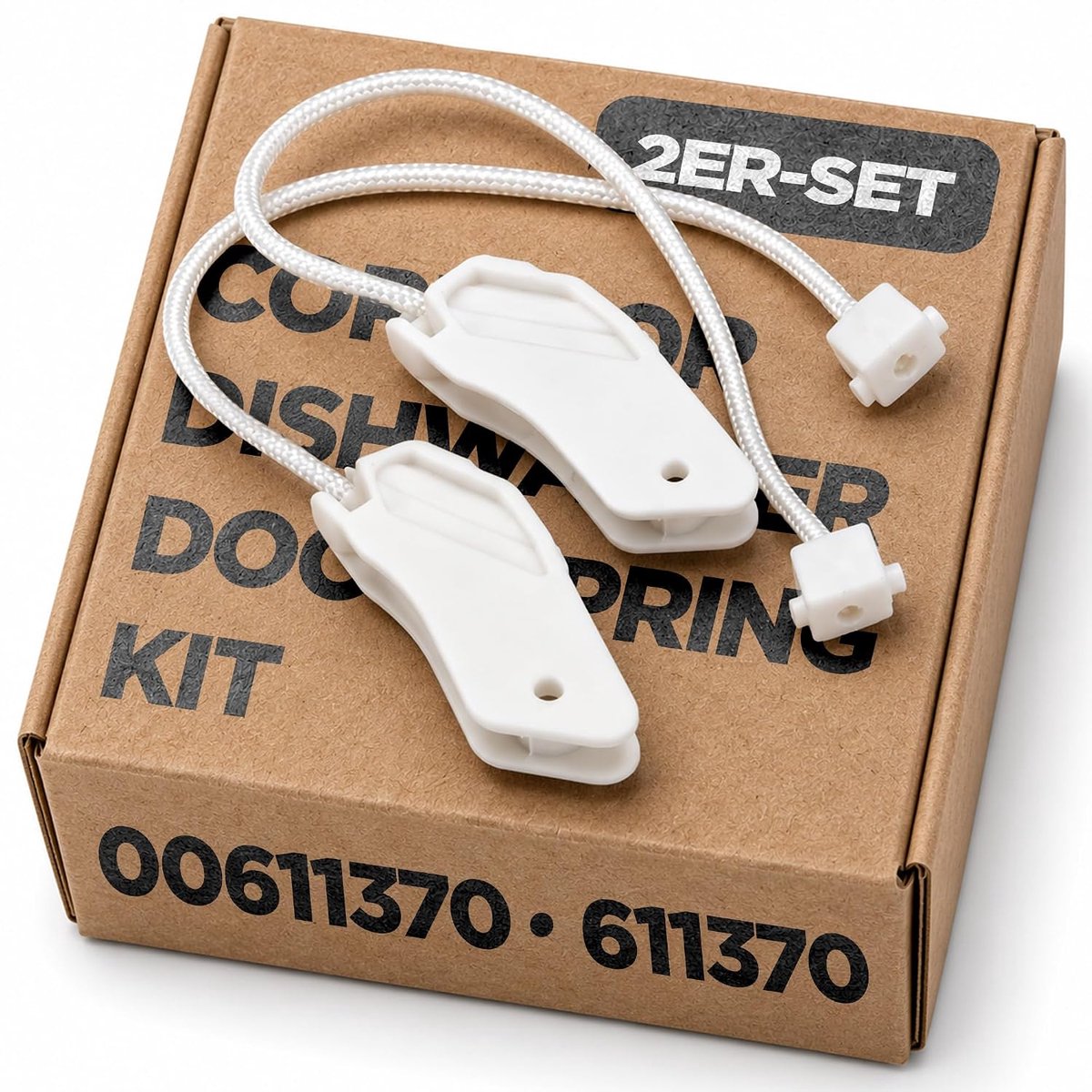 Set van 2 kabels voor vaatwasser-deurscharnier met originele code 00611370 611370 voor Bosch voor Siemens voor Gorenje voor Whirlpool voor Balay voor Blaupunkt voor Constructa