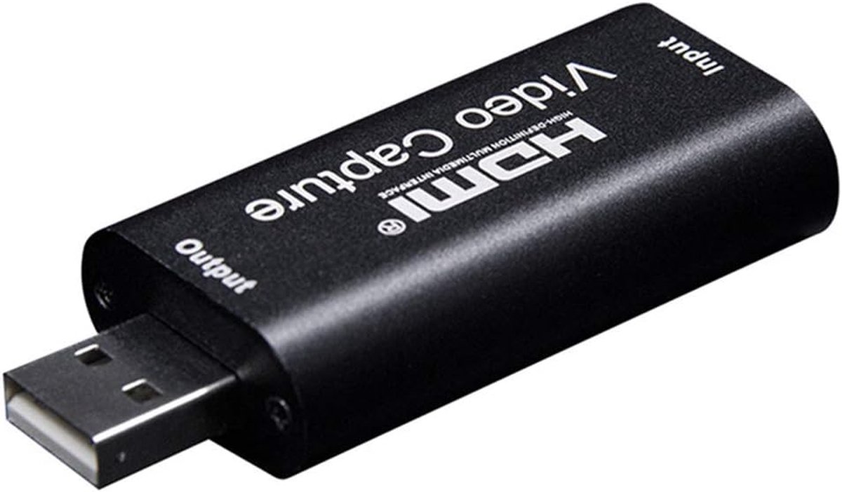 HDMI naar USB 2.0 HD Video Capture Card 1080p video-opnamekaart, HD-video en audio-opname voor live-overdracht, conferentieruimtes, video-opnames
