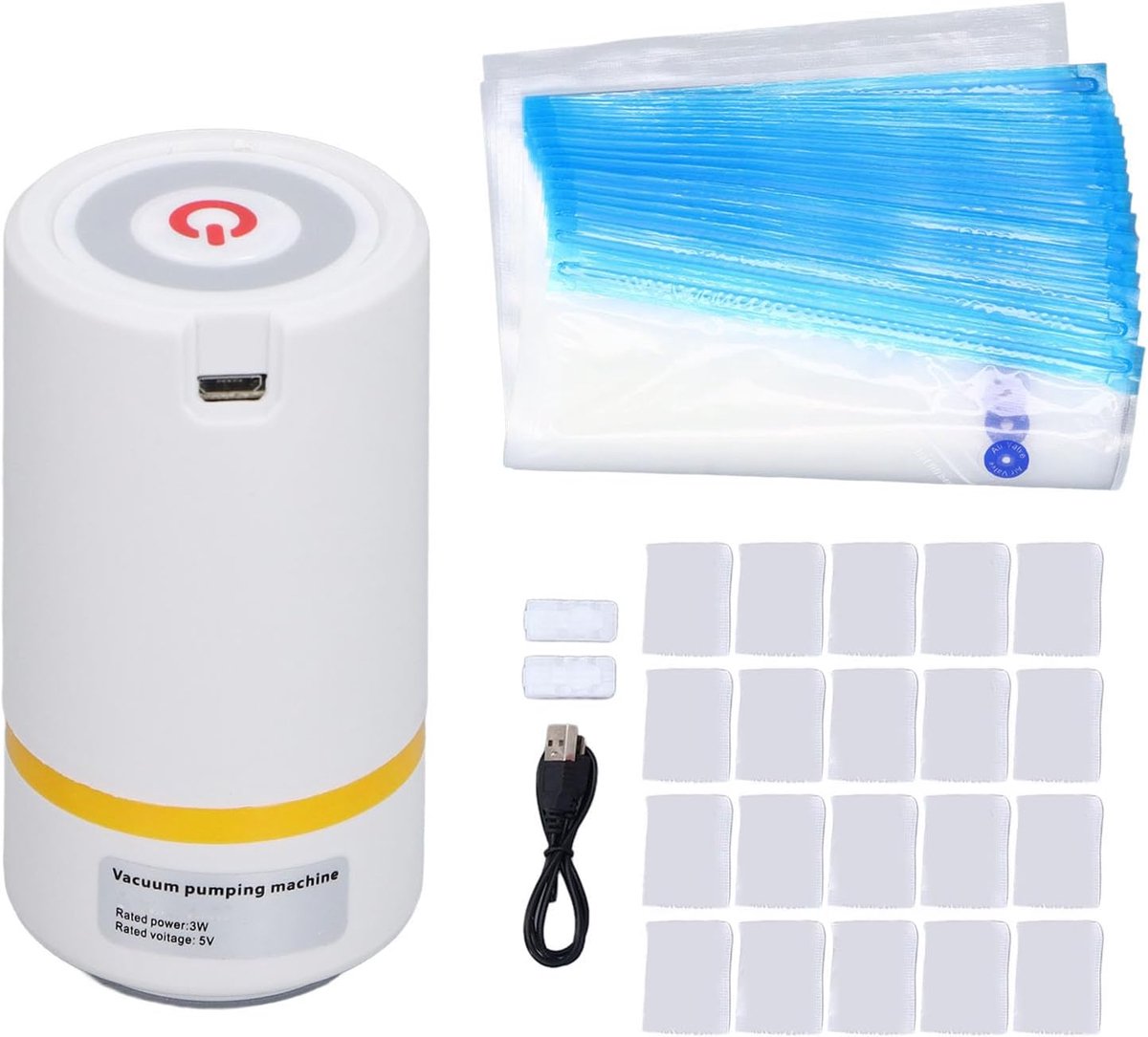 Filament Opbergzakken Vacuüm Kit 3D Afdrukken Filament Zakken Opbergtas Met 5V 3W Pomp