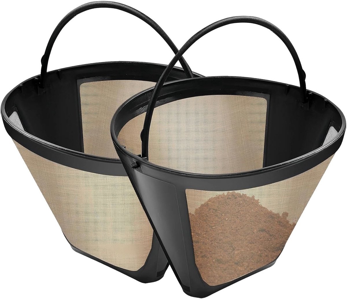 2 Stuks Herbruikbare Koffiefilters, Diameter 120 mm