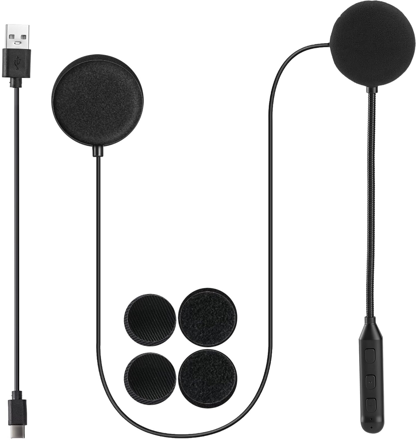Motorhelm headset bluetooth - ruisonderdrukking - stereo geluid - ideaal voor motor en skiën - m-winkel