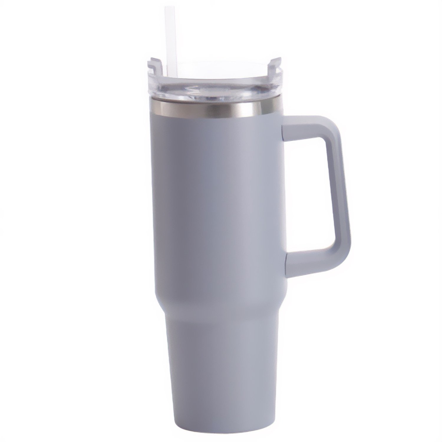 EH Excellent Houseware - Grote thermosbeker van roestvrij staal, 1,2 l - lichtgrijs