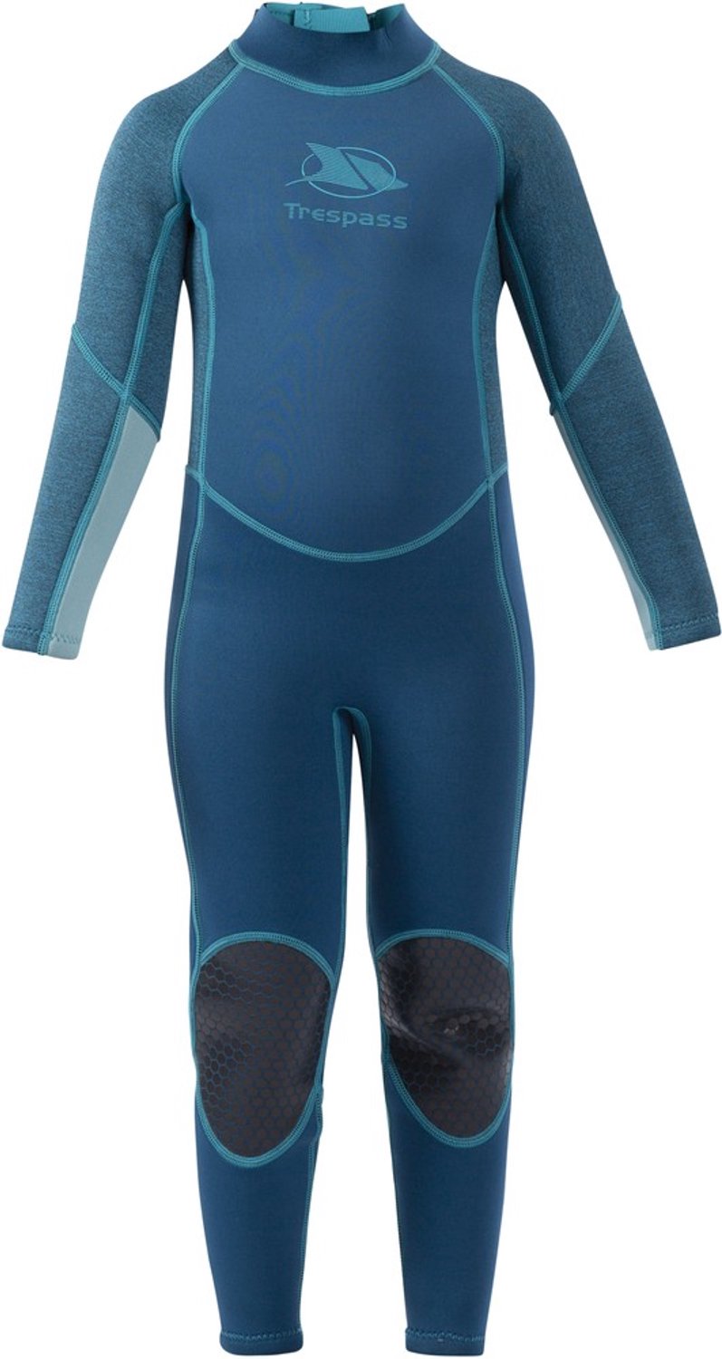 Trespass kinderbadpak Lillian - Kinderwetsuit van 3 mm, Cosmic Blue Marl
