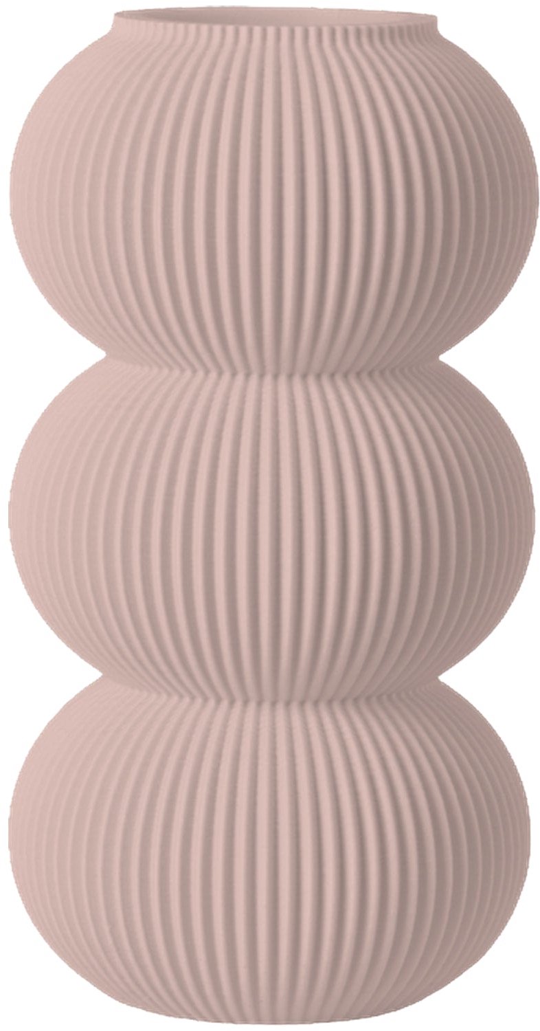 Layvo ELIN Vaas - Bloesem - D14 x H25 cm - droogbloemen vaas - organische vaas - gerecycled plastic