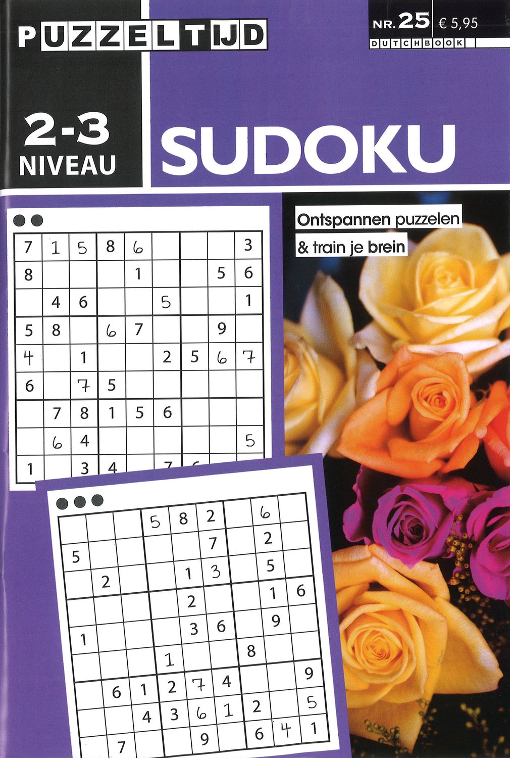 Puzzeltijd Sudoku Puzzelboek – Niveau 2-3 Sterren – 96 Pagina’s