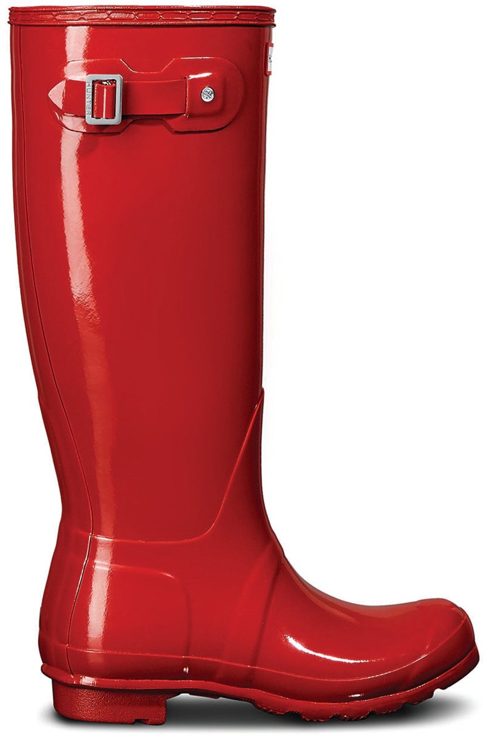 Original Tall Gloss Dames Laarzen Rubber Rood Waterdicht