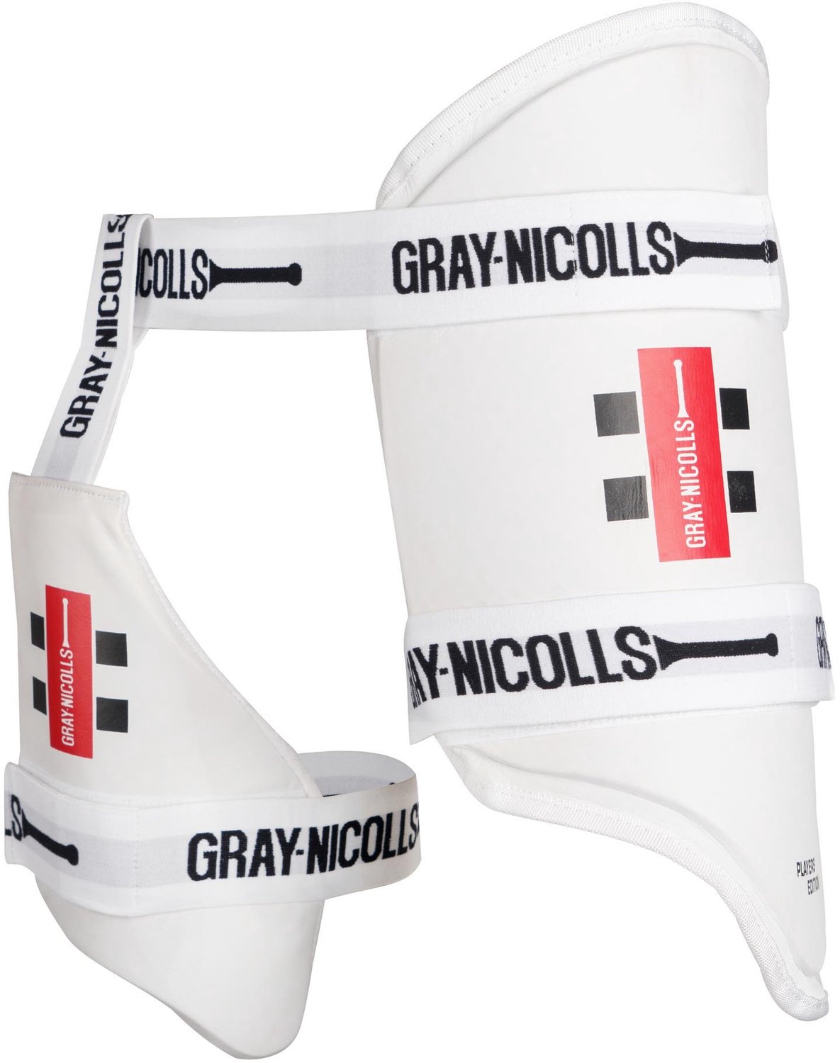 Gray-Nicolls Players Edition 360 Thigh Pad - LH - Adult - White.