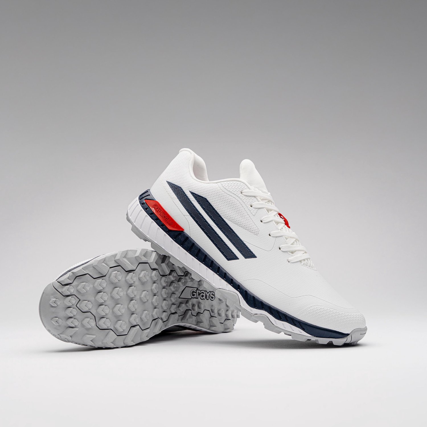 Gray-Nicolls cricket schoenen Revo Pro 3.0 - maat 11 - wit navy.
