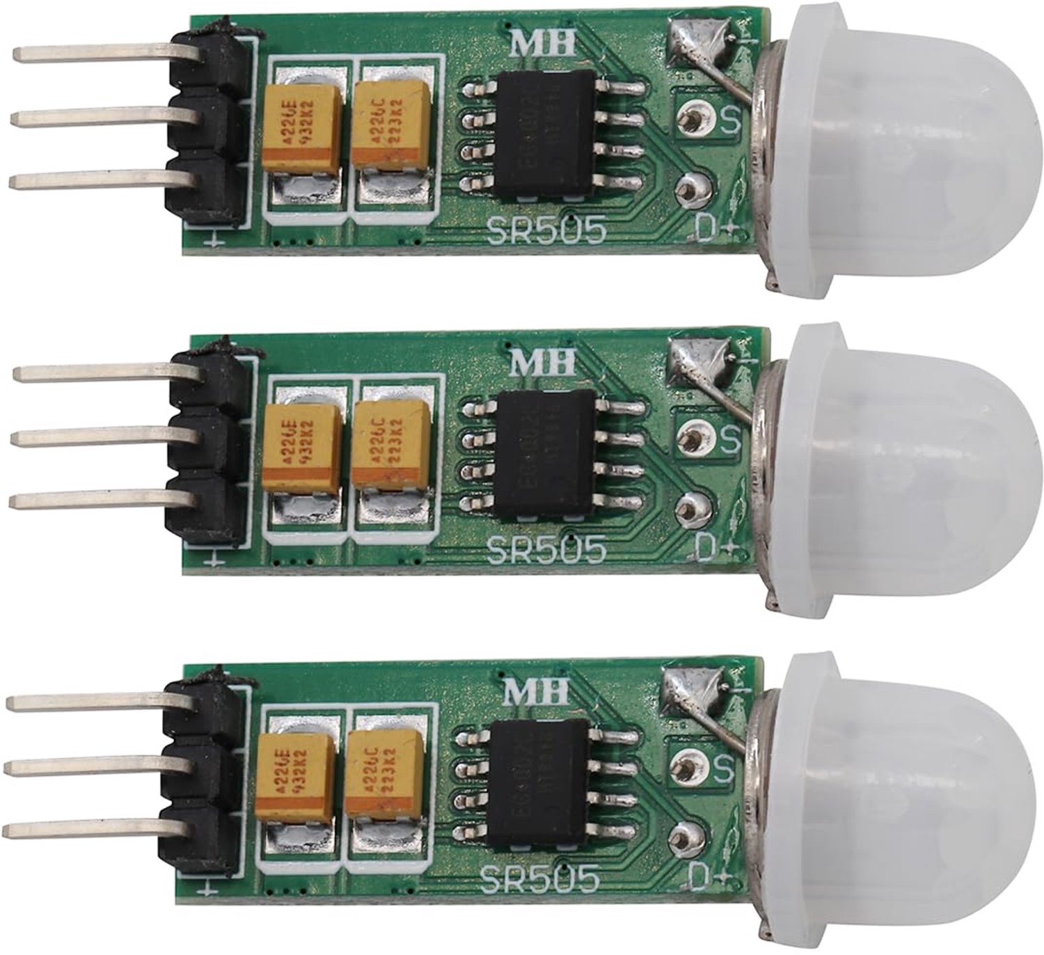 PIR-sensor bewegingsmelder - mini detectormodule - 3 stuks - ideaal voor automatisering - Vemera