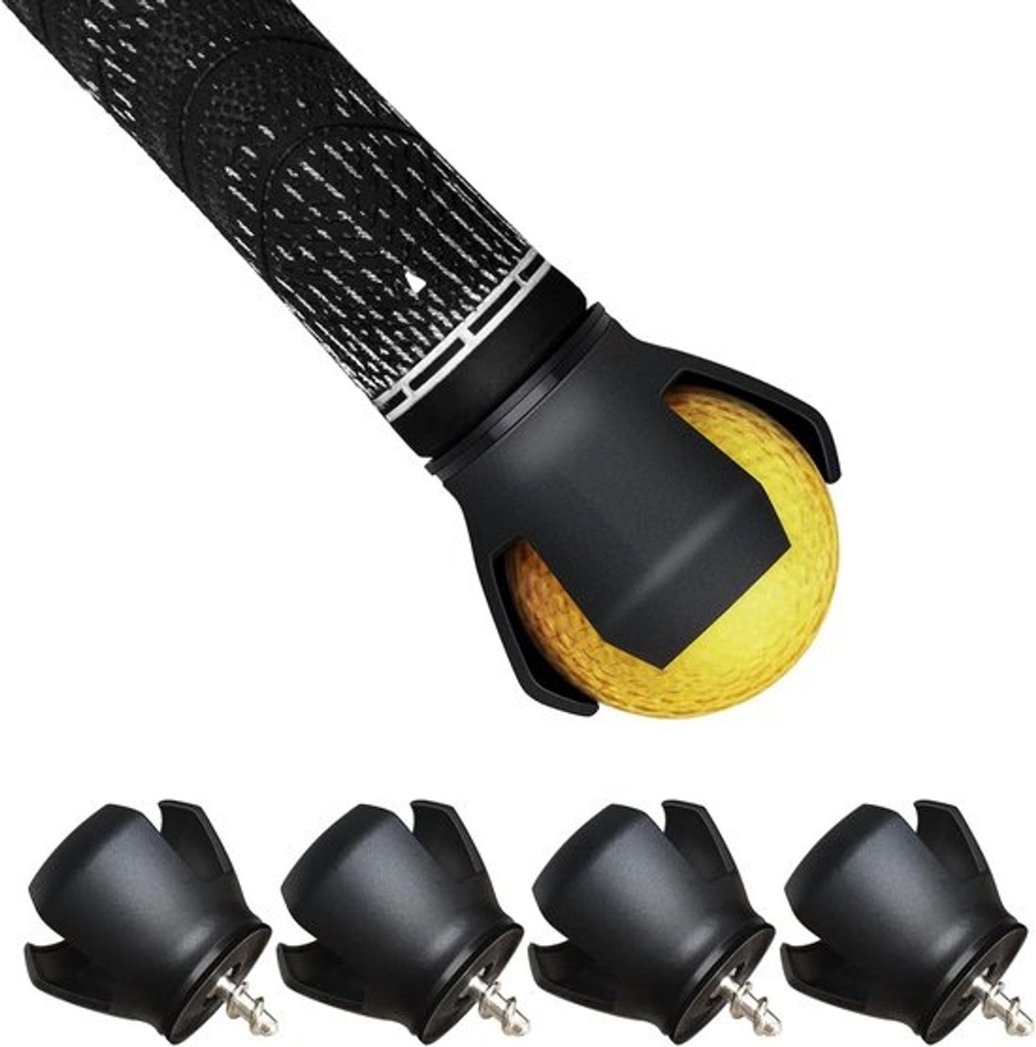Set om golfballen terug te halen - Grijper voor ballen - Golfbaan - Set van 4 stuks - Geschikt voor putter