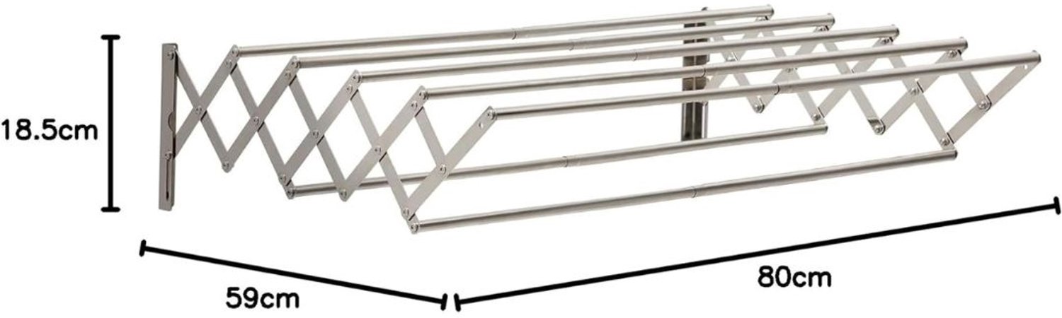 Zolvano® Droogtoren Wasrek – Ruimtebesparend Droogrek – Opvouwbaar Wasrek – Ultimate-Zilver
