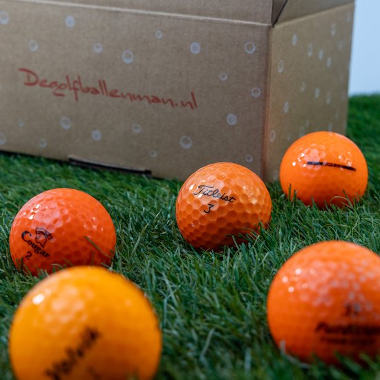 Kleurmix oranje - Lakeballs - 100 gebruikte golfballen — afbeelding 2