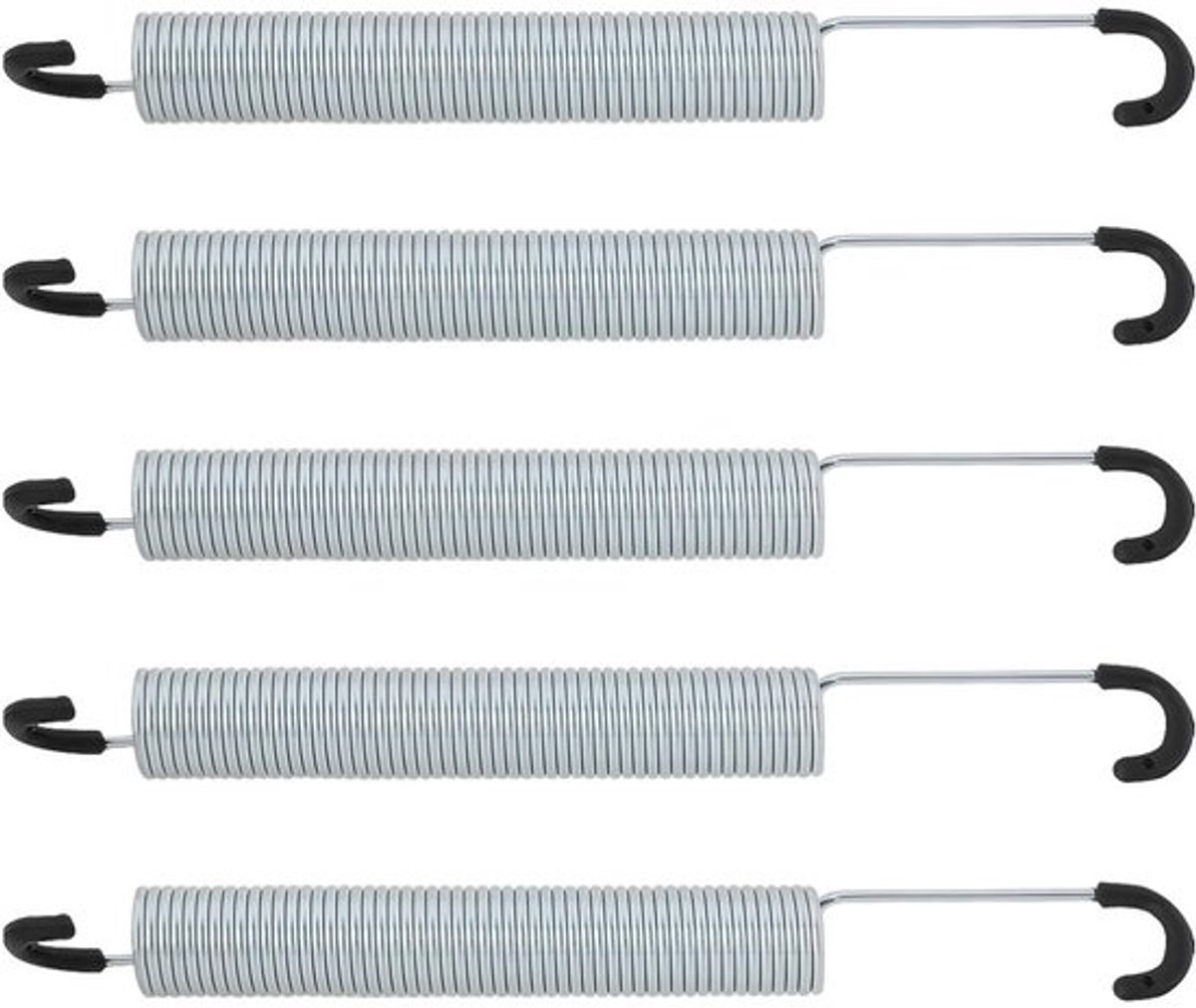 Dailygoods- Spanveren 7 Inch/176mm - 5 Stuks - Dubbele Haak - Verzinkt