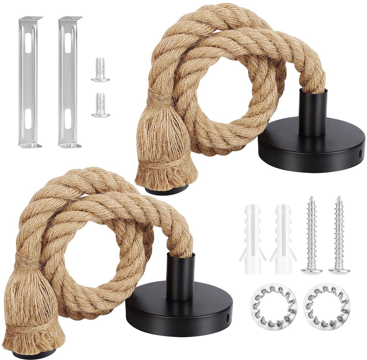 Hanglamp E27 - Henneptouw - 100 cm - Vintage voor Keuken en Café