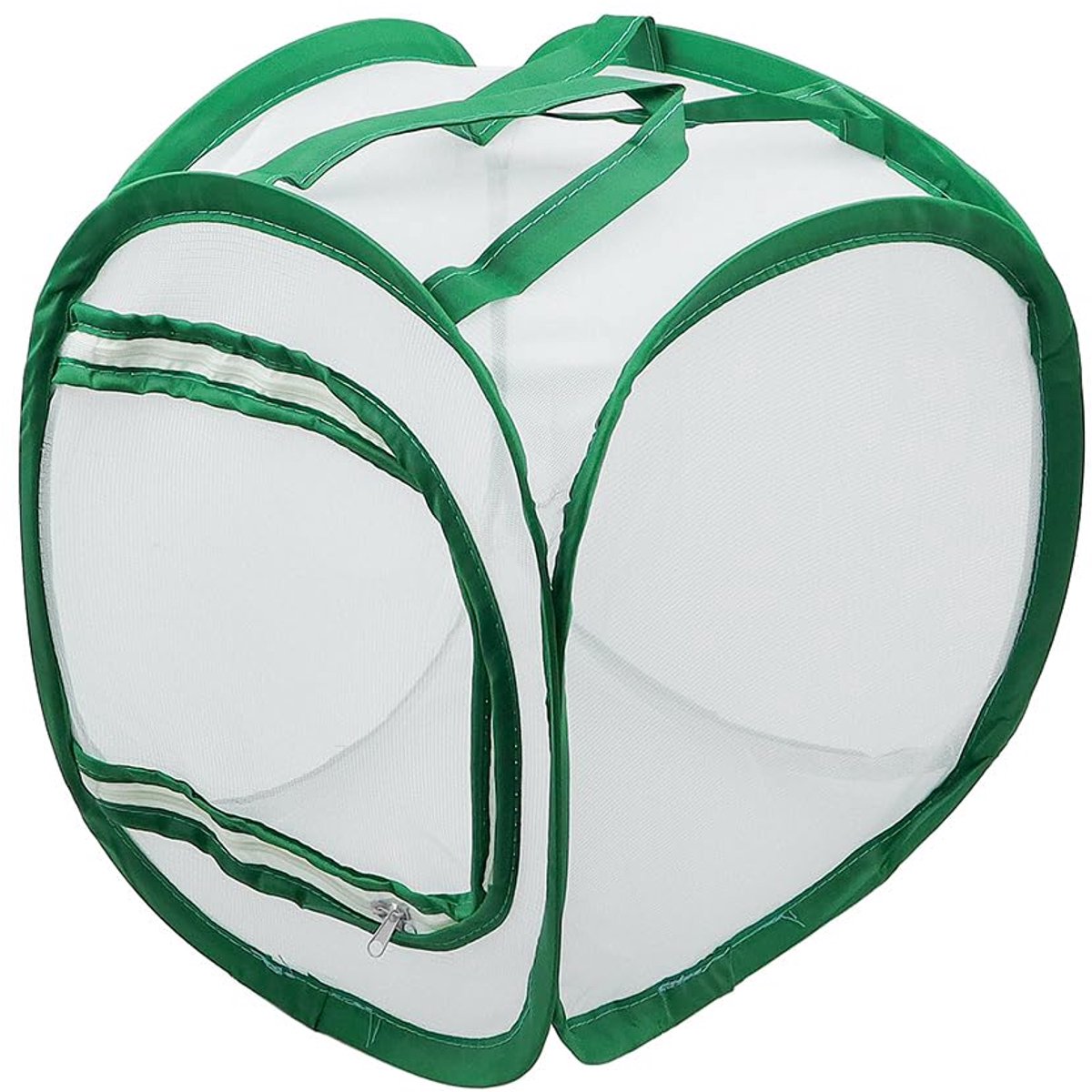 Insectenvlindertuin gaasnetkooi 30 x 30 x 30 cm - transparant - opvouwbaar - ideaal voor het observeren van insecten - ShopVlot