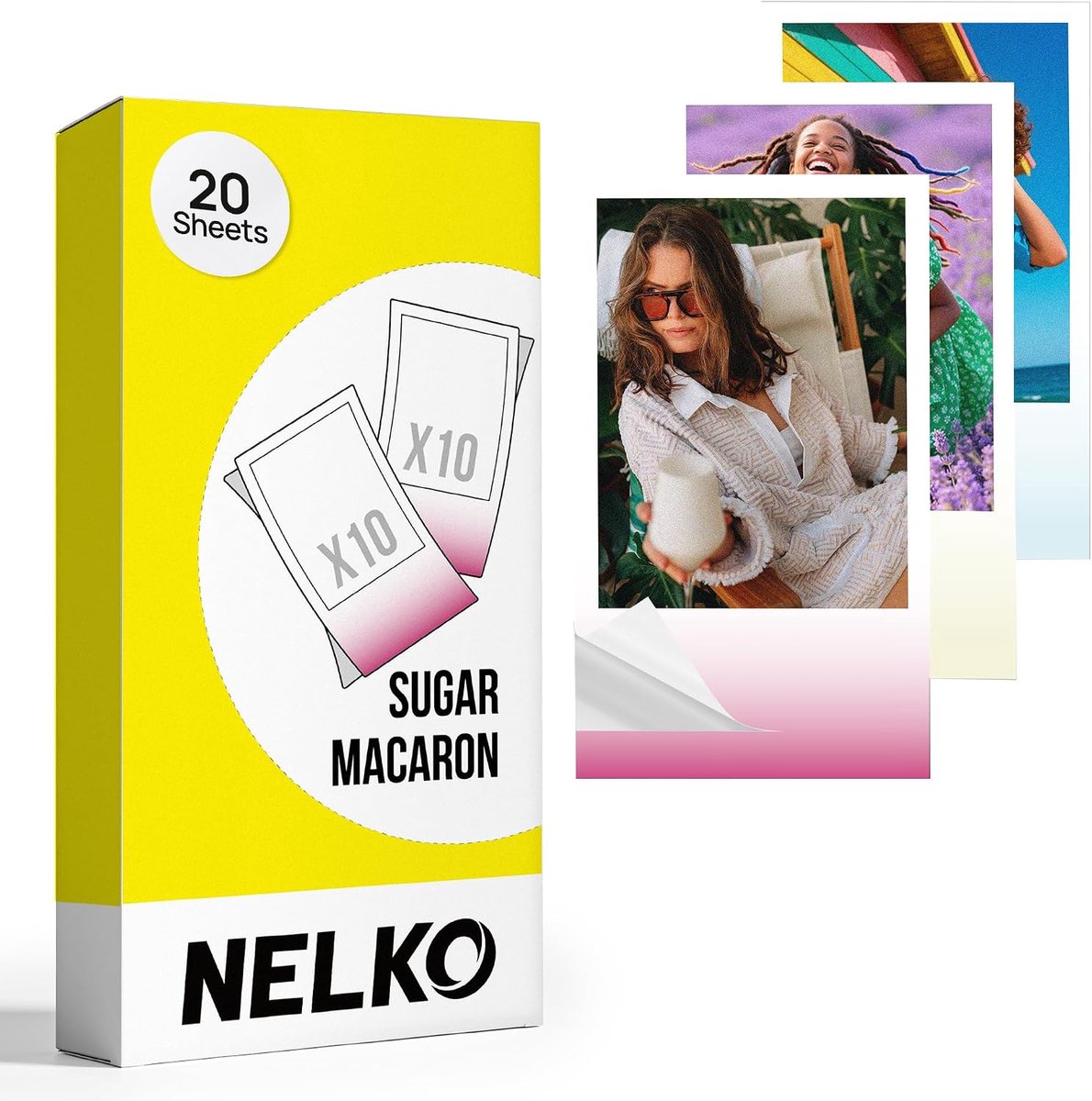 Foto papier 2,06x3,54 inch - voor PP01 zakprinter - 20 bladen - ideaal voor on-the-go afdrukken - m-winkel