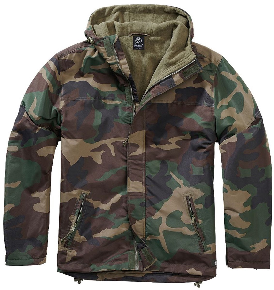 Brandit Windbreaker Zip Windbreaker S Polyester Basics Woodland