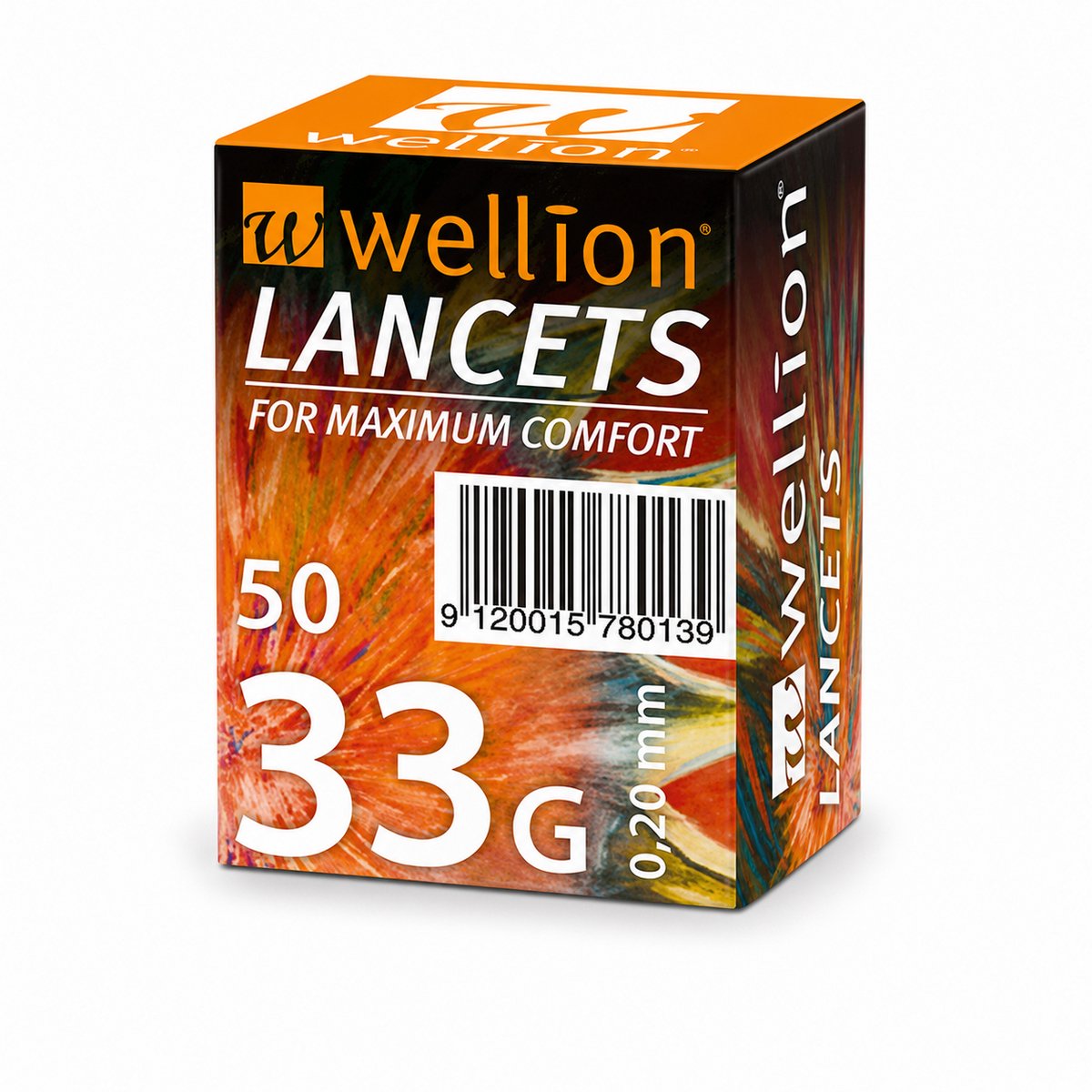 Wellion Lancets 33g 0.20mm - 50 Pieces