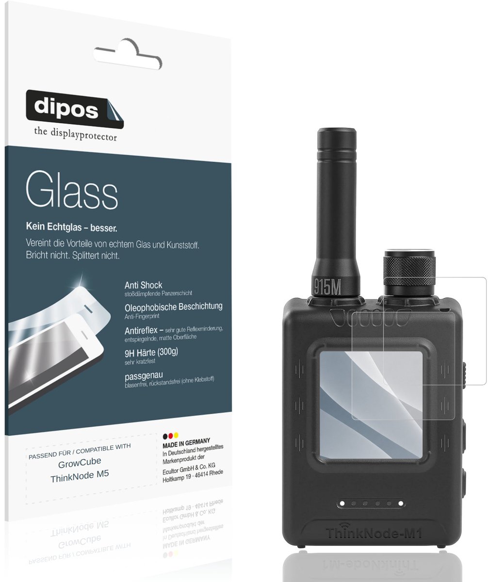 dipos – 2x Matte Pantserfolie geschikt voor GrowCube ThinkNode M5 | 9H Screenprotector