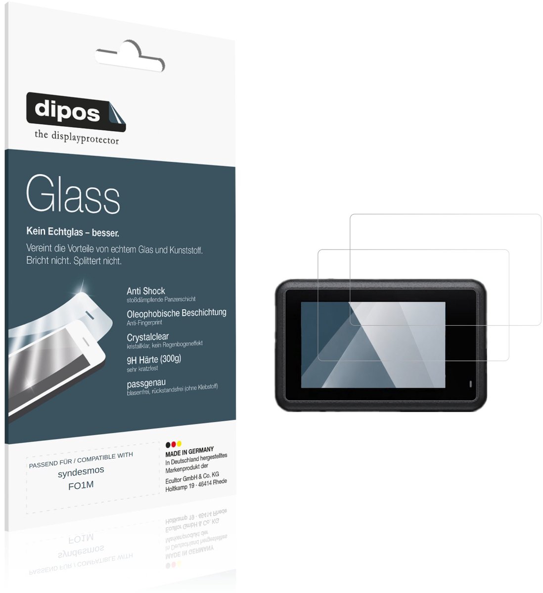 dipos – 2x Pantserfolie geschikt voor syndesmos FO1M | 9H Screenprotector