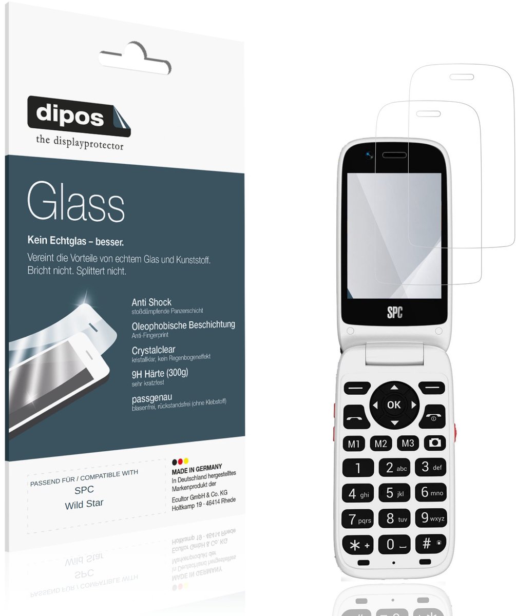 dipos – 2x Pantserfolie geschikt voor SPC Wild Star | 9H Screenprotector