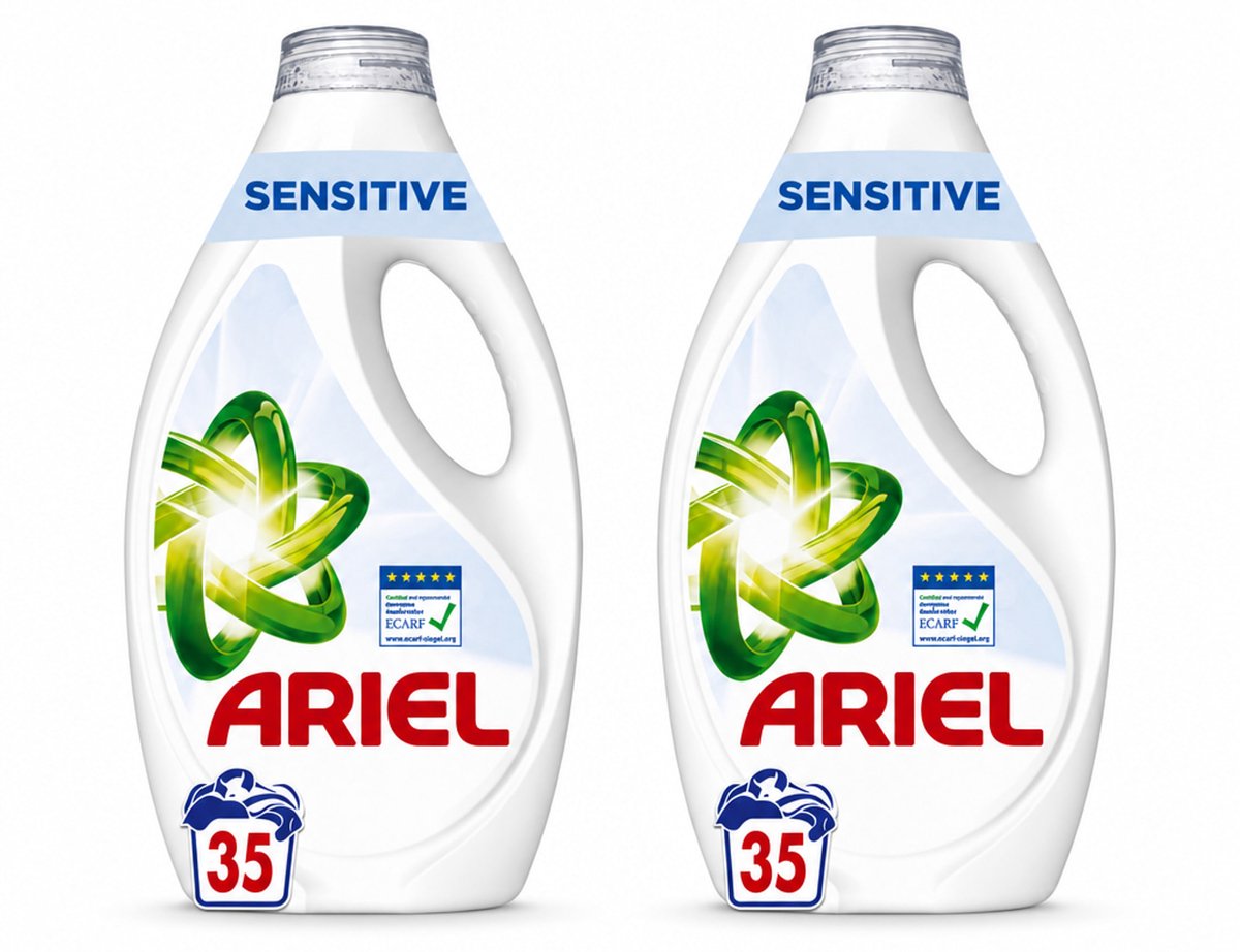 2 x Ariel – Sensitive – Vloeibaar Wasmiddel – 1,58 L - Bulkverpakking - 2 stuks