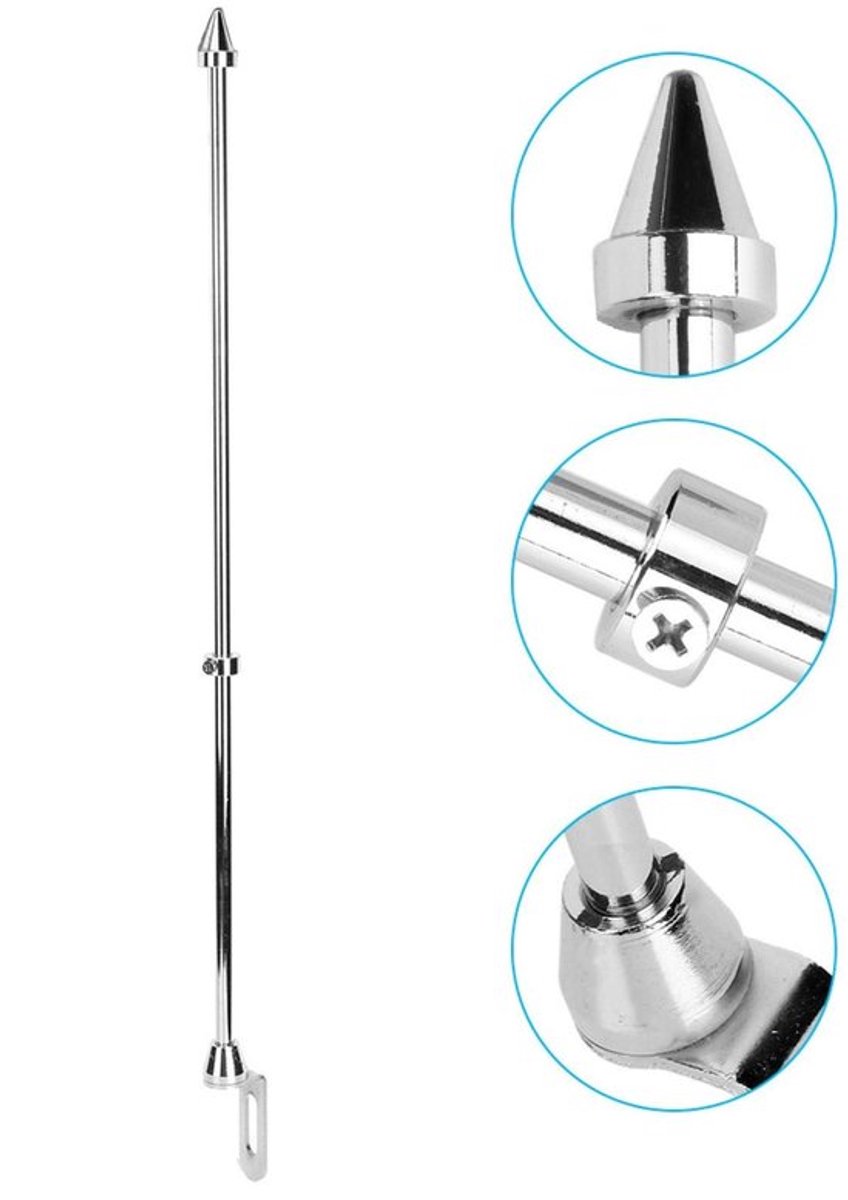 Solidchoice - Dailygoody - Universele Auto Fahnenmast Houder - Achterstoelen en