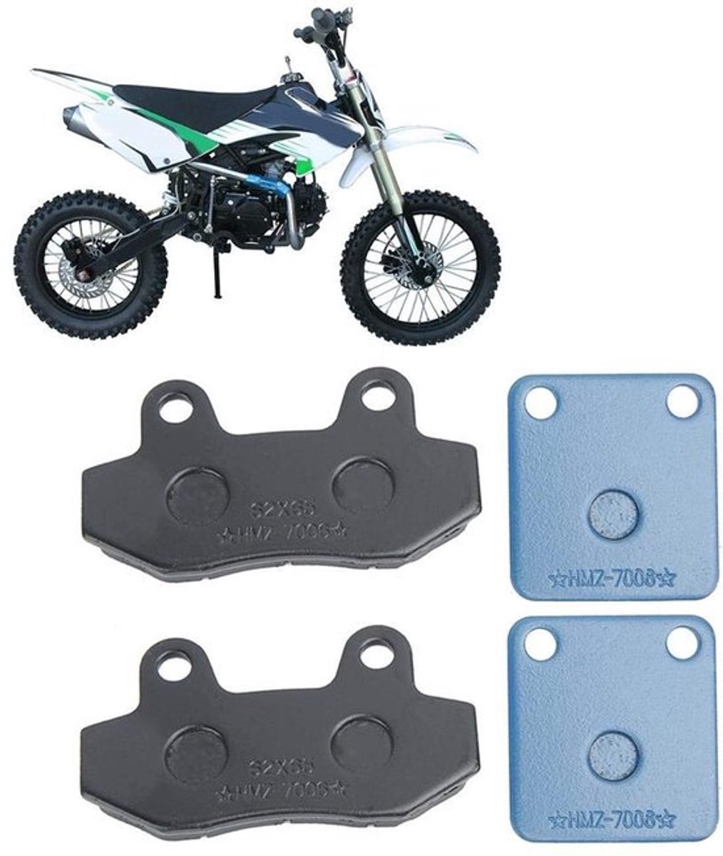 Dailygoody - Remblokken - Krachtige remkracht - 4 stuks - Geschikt voor crossmotor