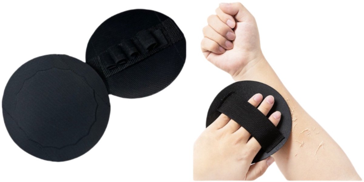 Exfoliërende Bad Doek, Ronde Lichaamsscrubber voor Onder de Douche (2-Pack)