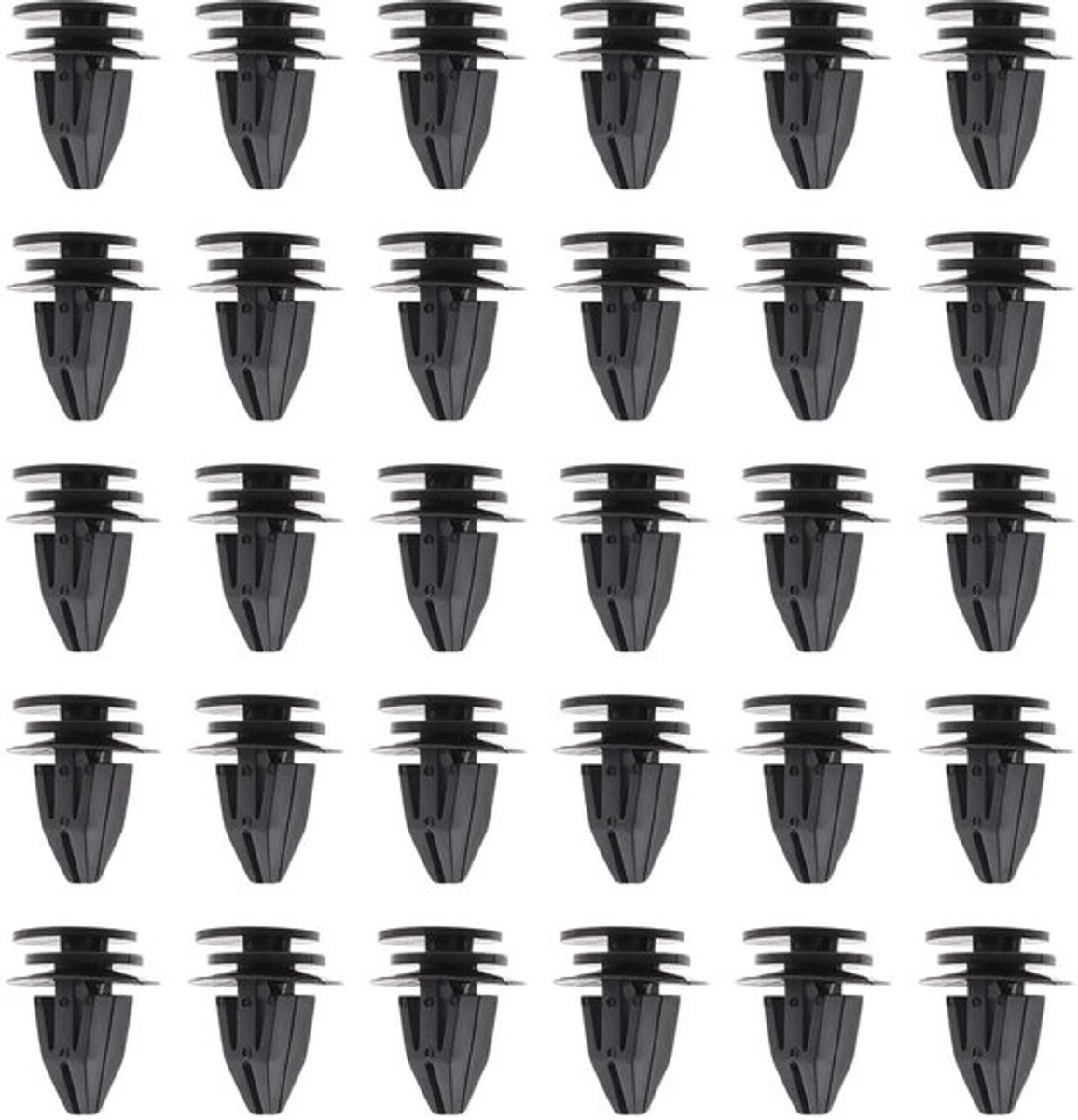 Aladdien - Auto Zijrok Dorpel Trim Clips - 30x Bevestigingshouders - Zwart