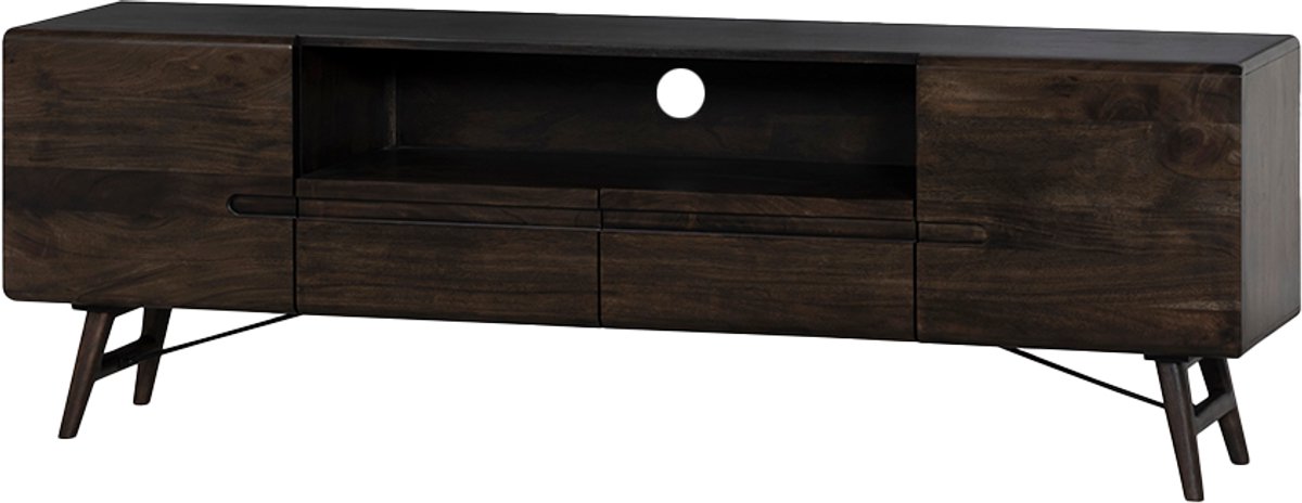 Tower Living Aura TV cabinet 2 drs 2 drws 180x40x60 - espresso Bruin