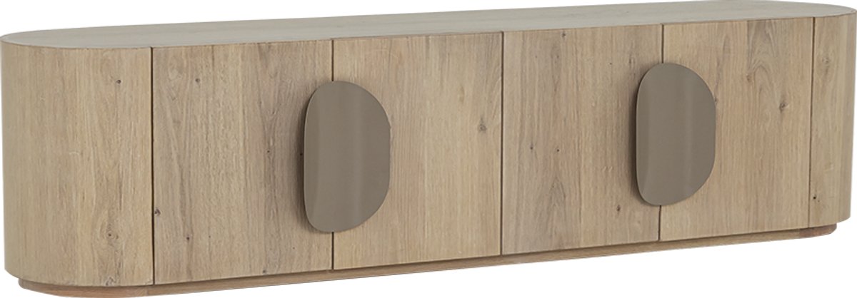 Tower Living Allure TV cabinet 4 drs 210x40x50 white wash Naturel