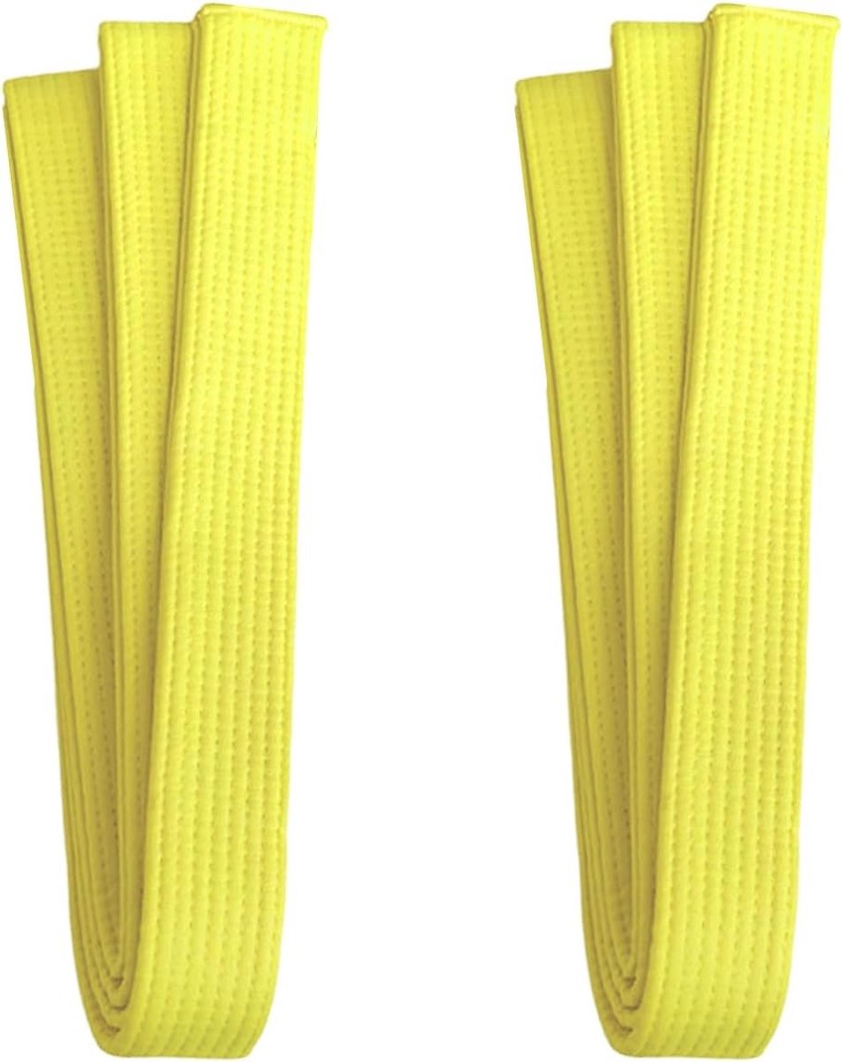 Gele Judo- en Taekwondo-banden voor Martial Arts, Geschikt voor Training en Competities, Duurzaam Polyester