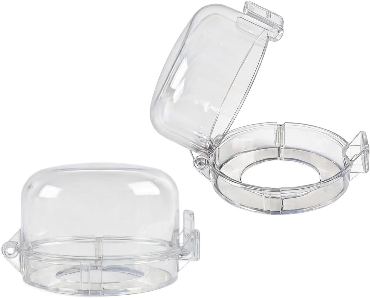 2 STKS Gasfornuis Schakelaar Beschermhoes, Dual Buckle Knop Bescherming voor 6cm en 4cm Knoppen, Keukenaccessoires en Veiligheidsoplossingen