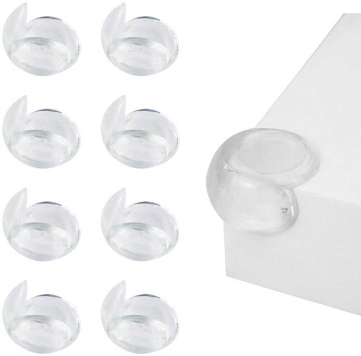 Dailygoods- Tafelhoekbeschermmat Transparant - Siliconen
