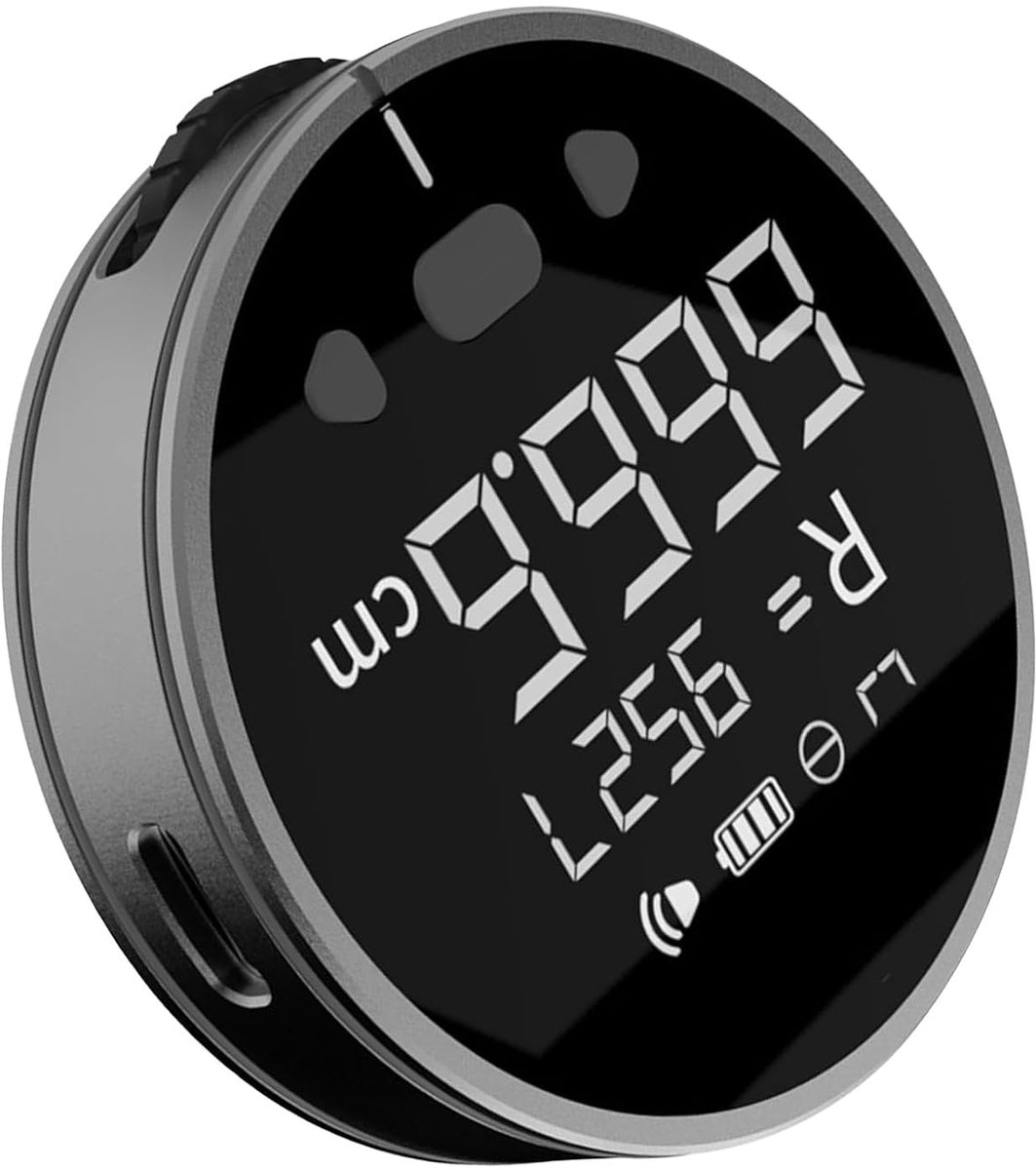 Meetlint, 328ft Hoge Nauwkeurigheid Elektronische Rolliniaal met LCD-scherm, Oplaadbaar Slim Langeafstandsmeetinstrument voor Platte Gebogen Diameter