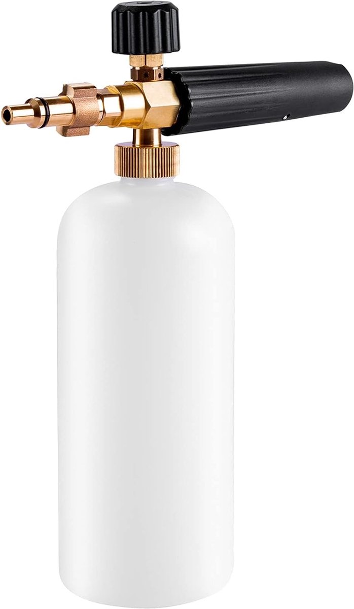 Compatibel met LAVOR/Parkside/Spear en Jackson | Hogedrukspuit, 1L, Autowasser, Zeepmondstuk, Schuimkanon, Verstelbare Sproeier